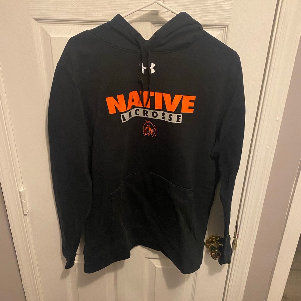 Under Armor men’s size M Natives Lacrosse Club hoodie black